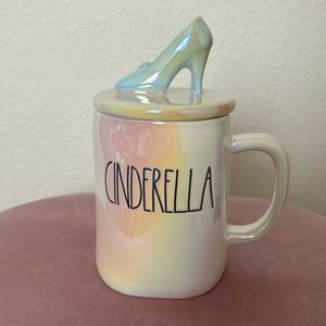Rae Dunn Cinderella mug with topper